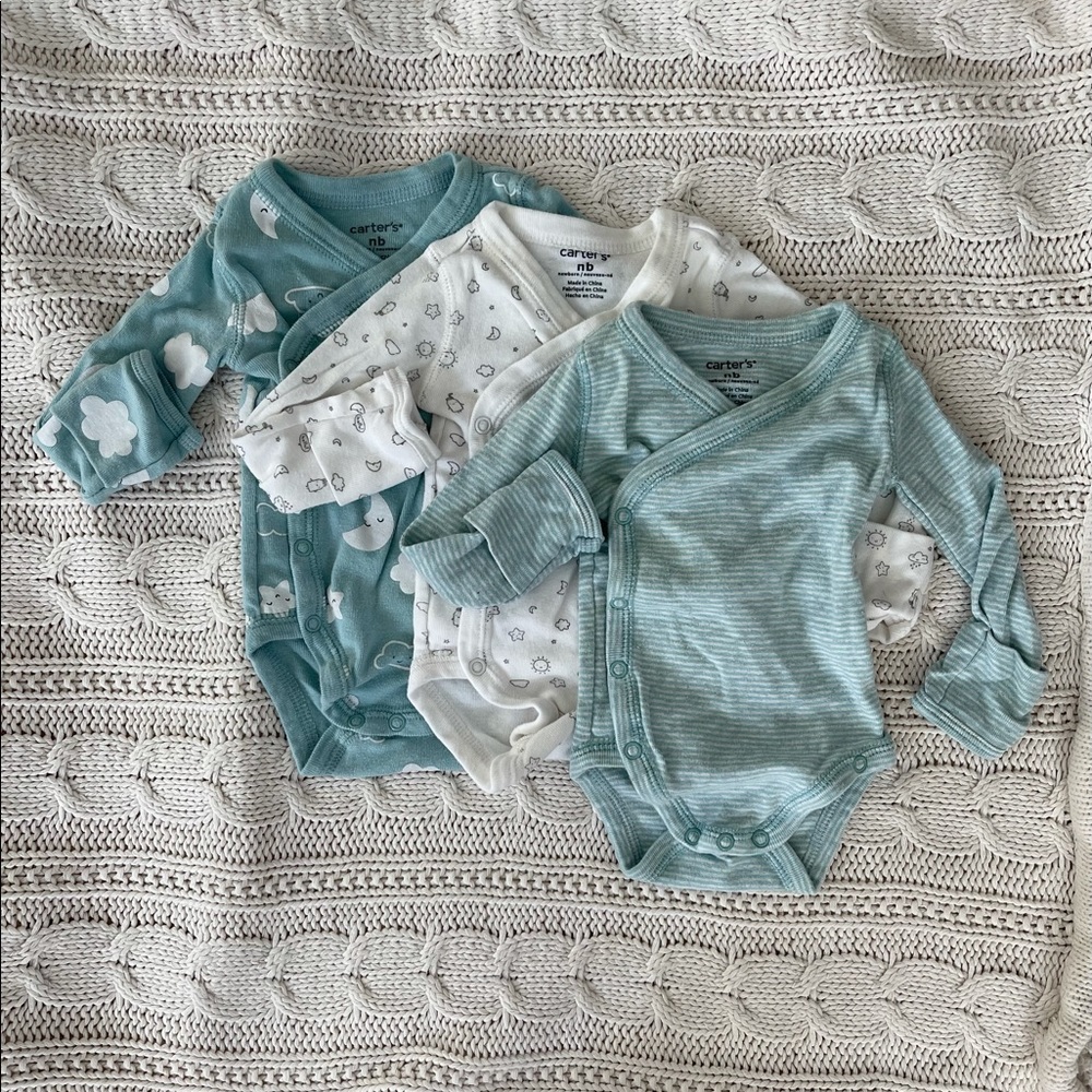 Carter’s Set of 3 Newborn Wrap Onsies